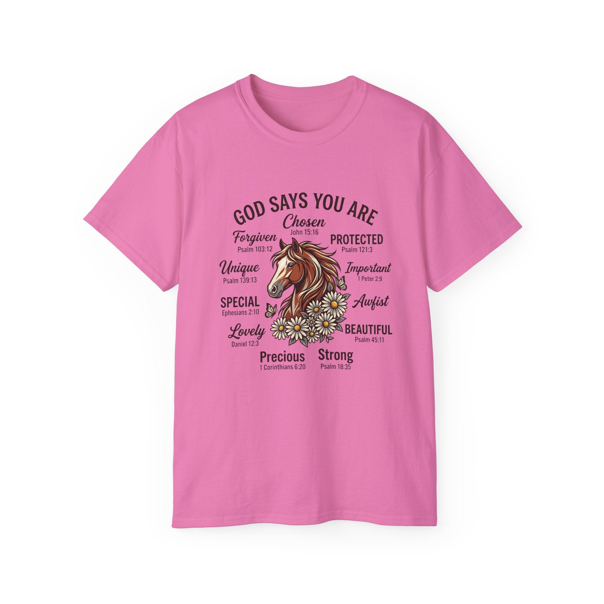 God Says You Are Christian T-Shirt | Faith Typography Tee Azalea