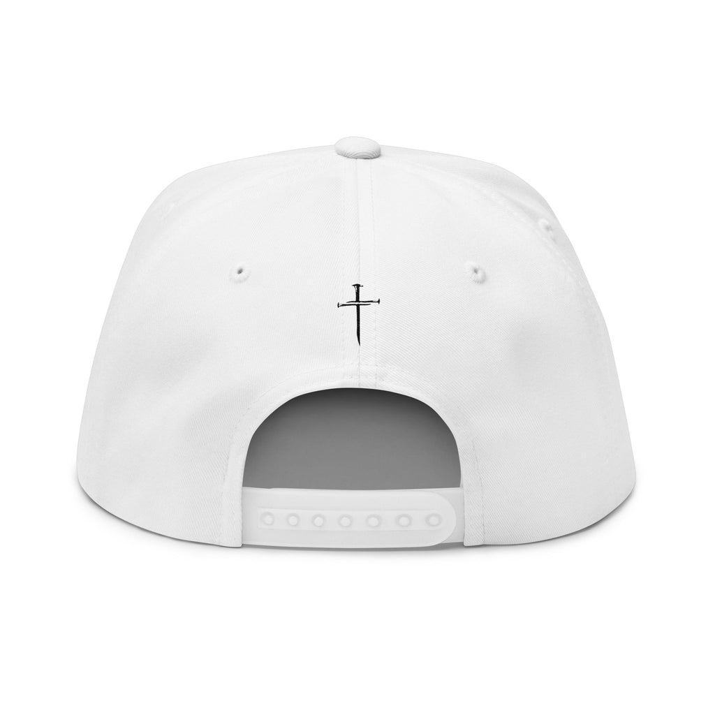 Christian Hat - Hebrew Yahweh Cross Flat Bill Cap | Beyond Blessed