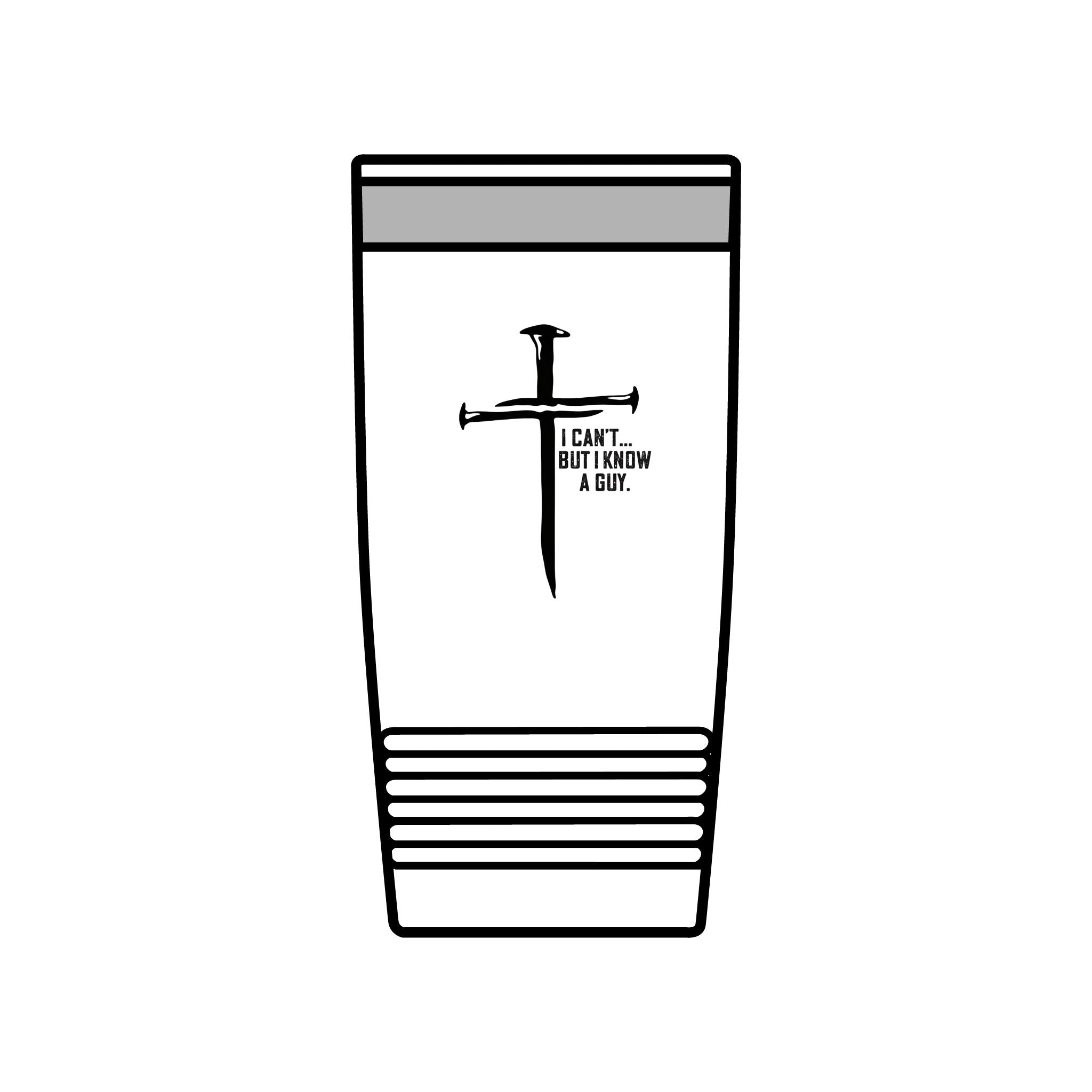 Christian Cross 20oz Insulated Tumbler - I Can't But I Know A Guy | Beyond Blessed