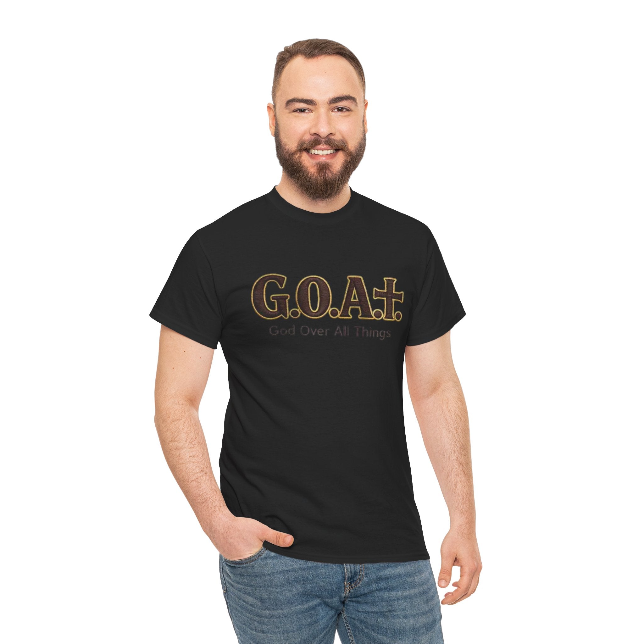 GOAT God Above All Things Christian Tee – New Design