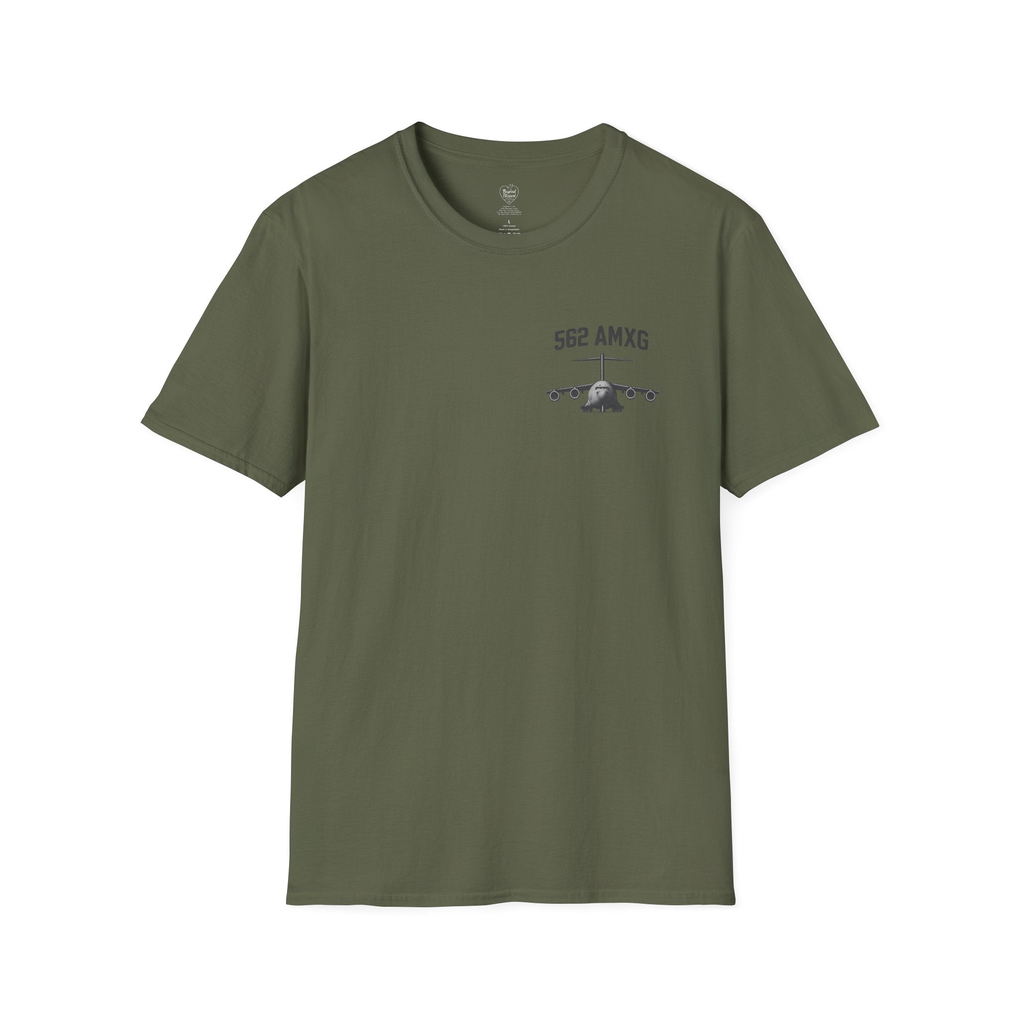 C17 Globemaster 3 Robins Air Force Base T-Shirt 562 AMXG Military Green