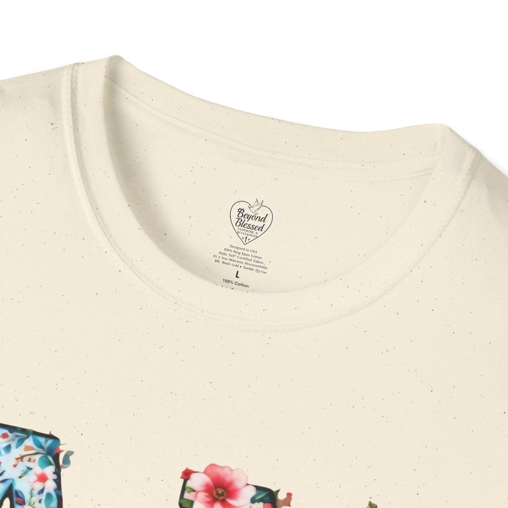 Amen Patchwork Flower Jesus T-Shirt