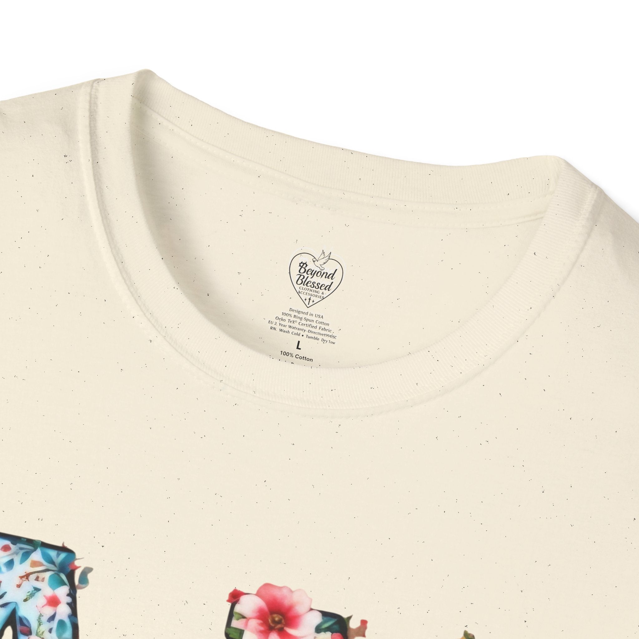 Amen Patchwork Flower Jesus T-Shirt