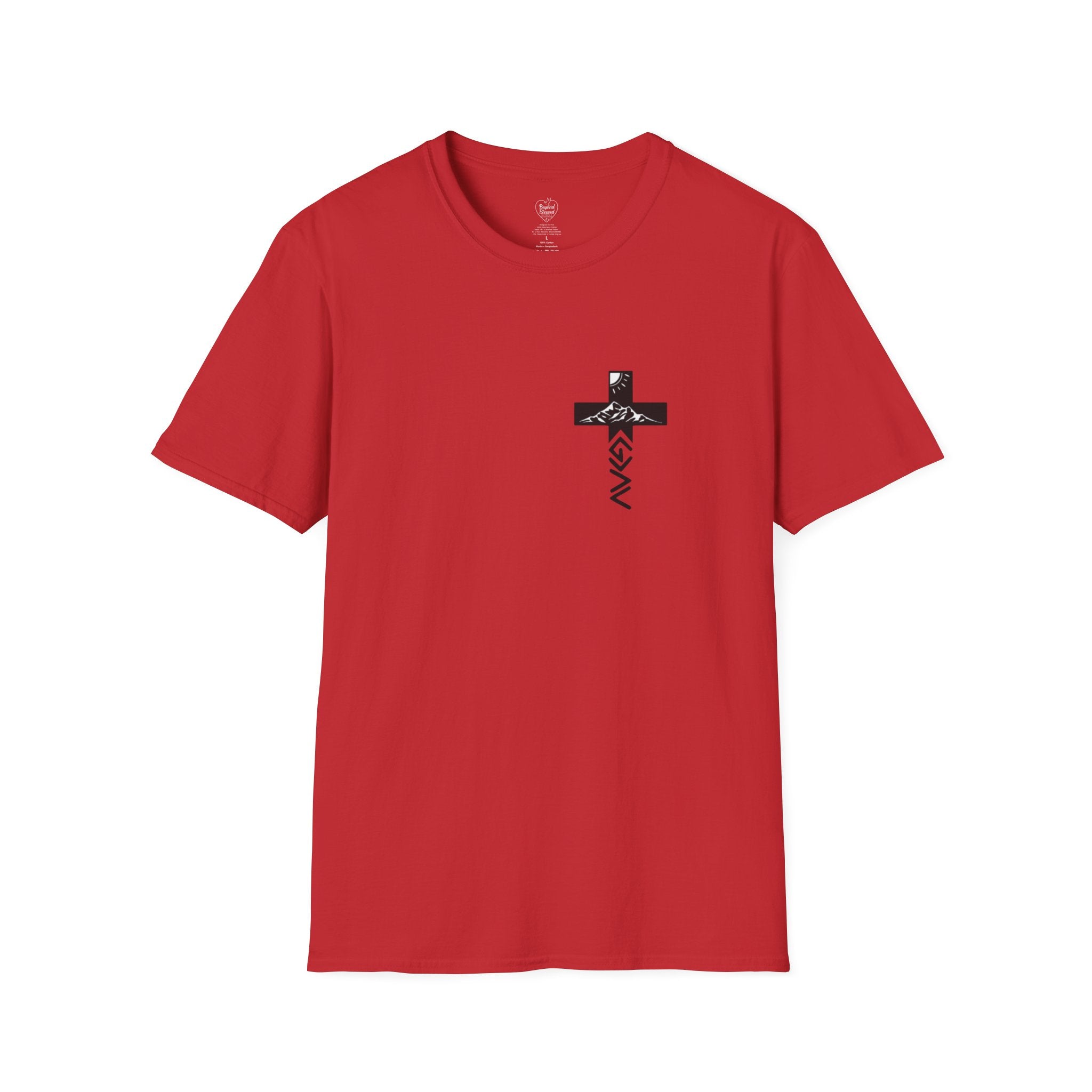 God Is Greater Than the Highs and Lows Christian T‑Shirt | Faith Shirt Red