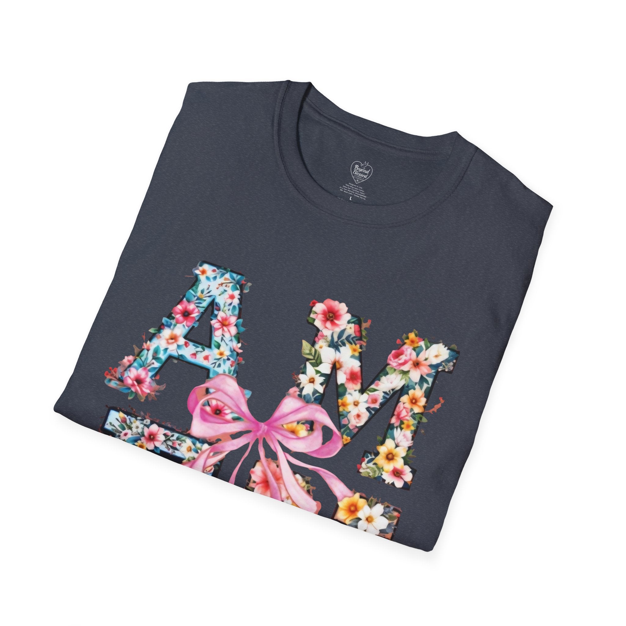 Amen Patchwork Flower Jesus T-Shirt