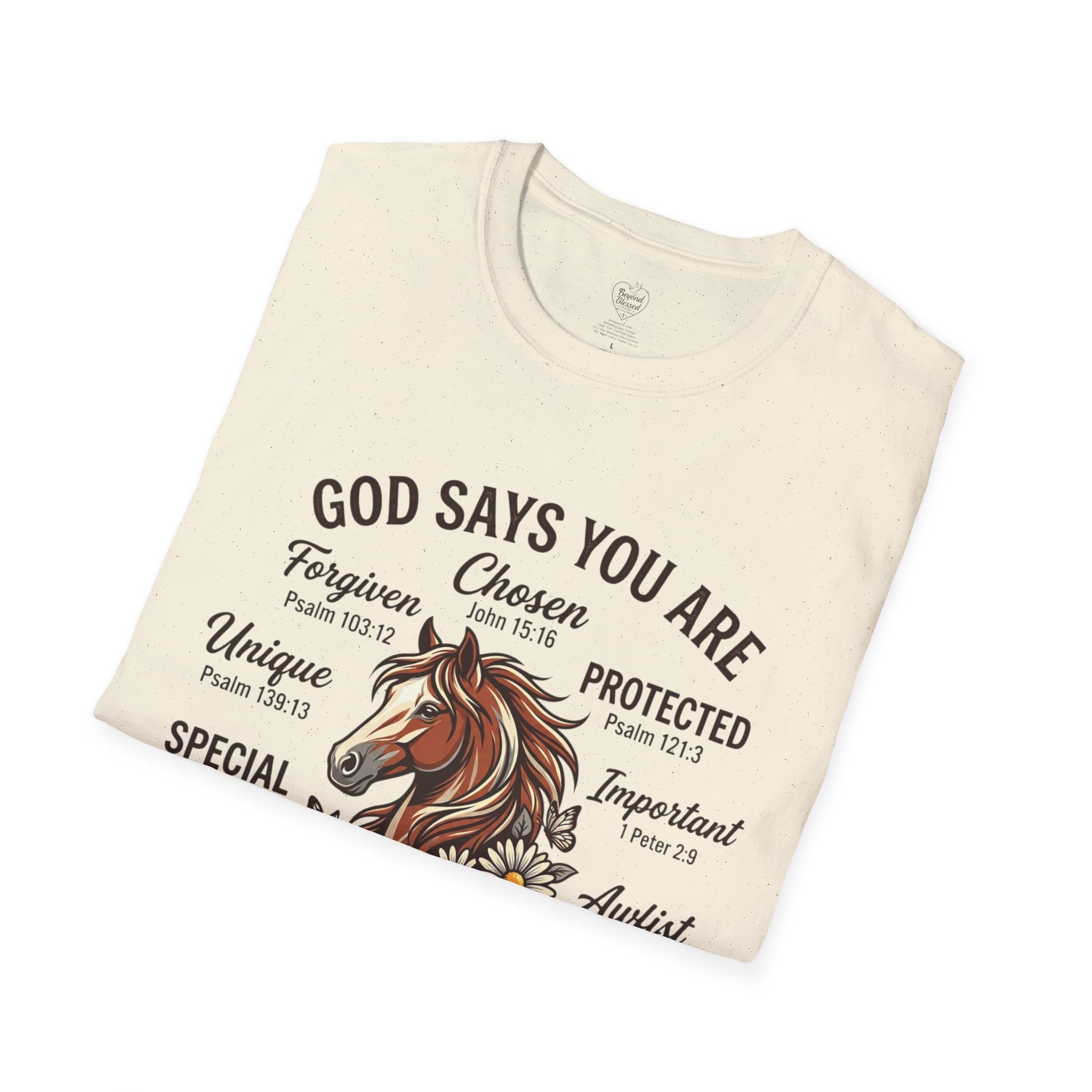 Christian T-Shirt — "God Says You Are" Inspirational Faith Tee