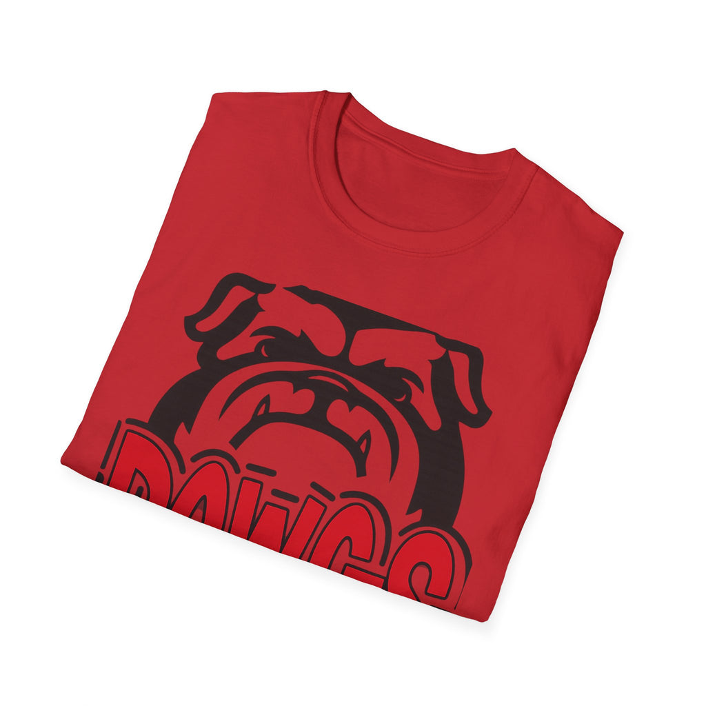 Dawgs Bulldog T-Shirt — Retro Red & Black Team Spirit Tee