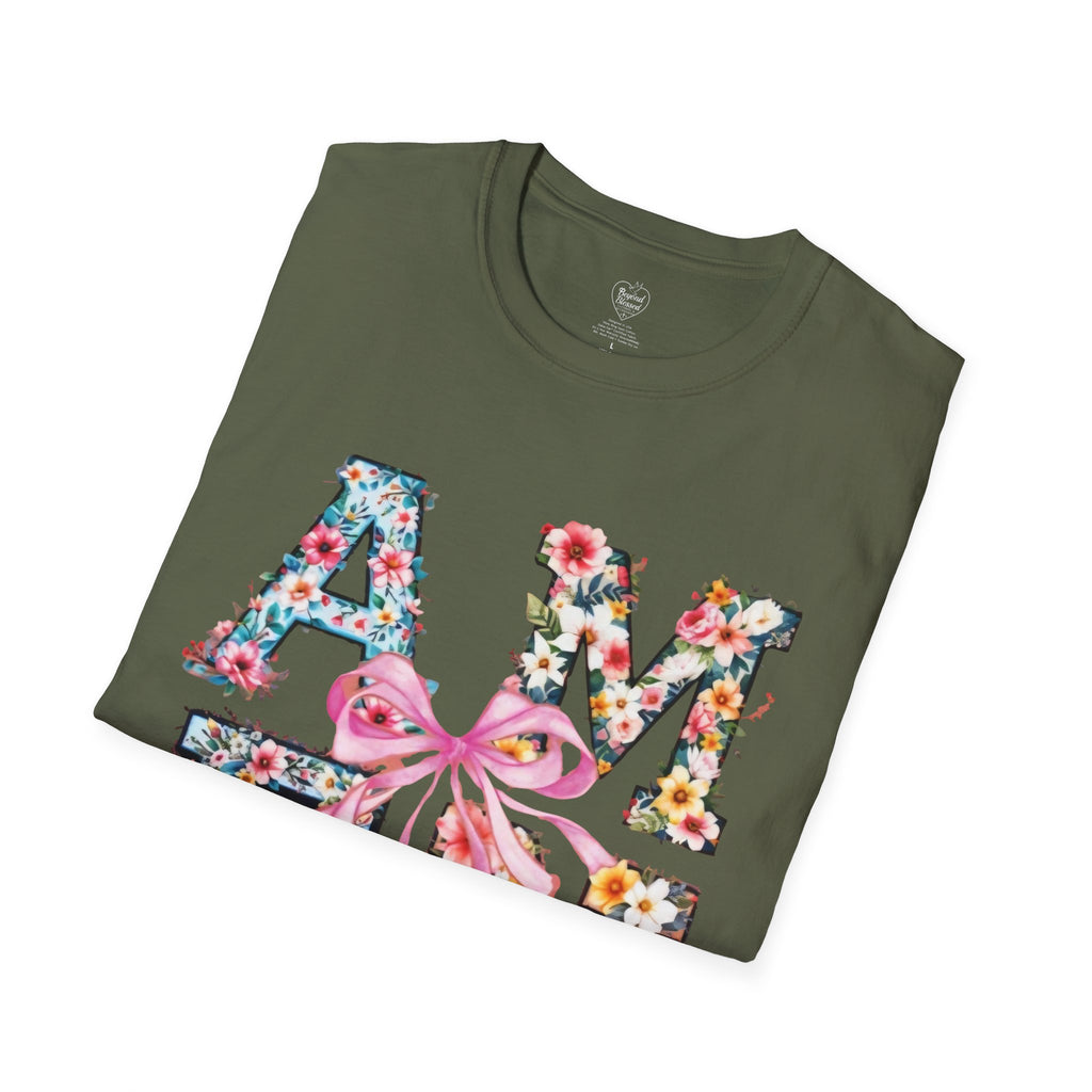 Amen Patchwork Flower Jesus T-Shirt