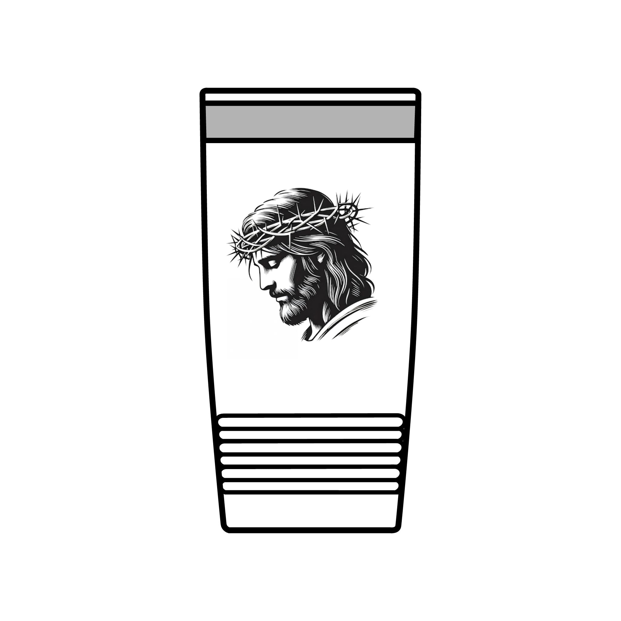 Christian Cross 20oz Insulated Tumbler - I Can't But I Know A Guy | Beyond Blessed 20oz White