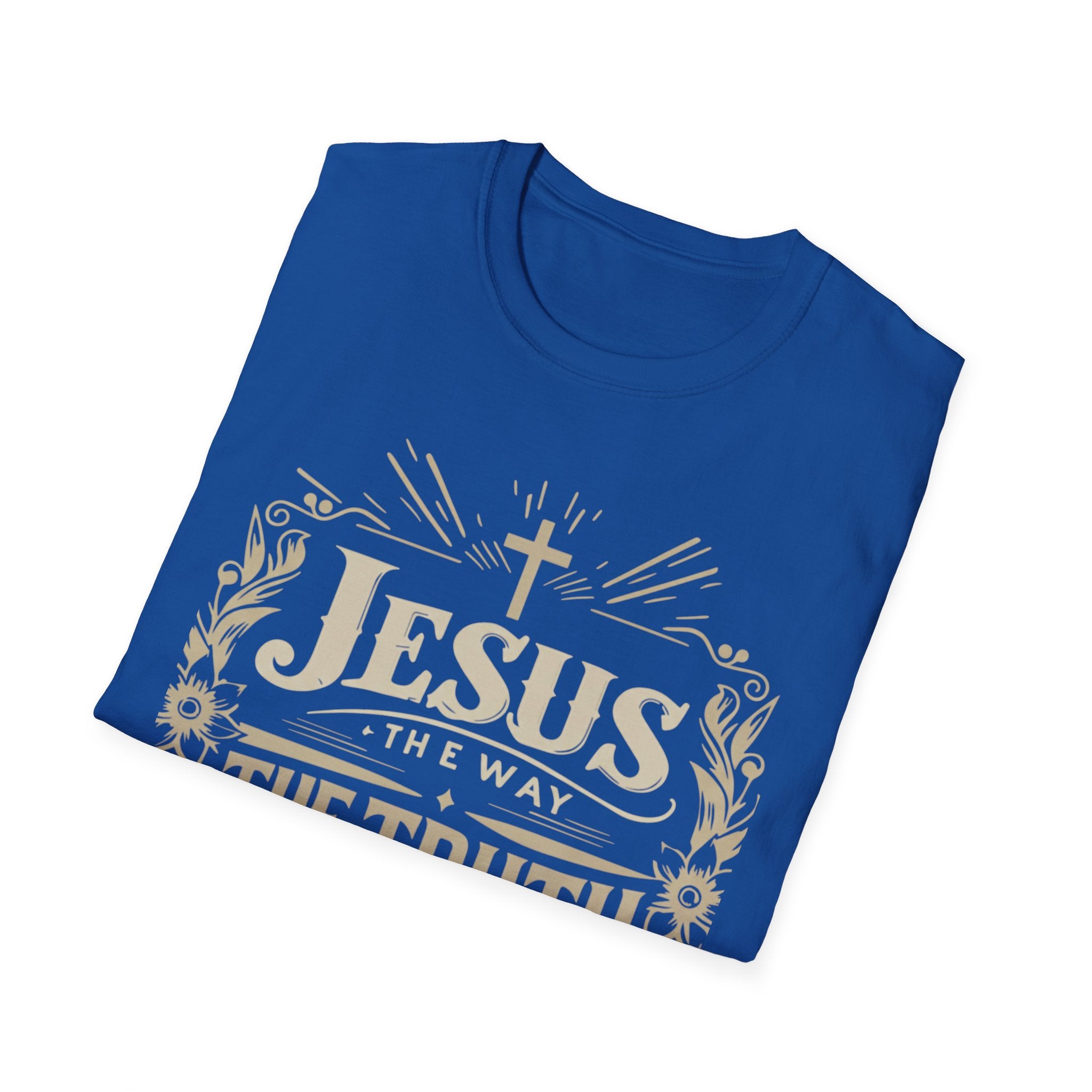 Christian T-Shirt — "Jesus the Way the Truth the Life" Faith Tee