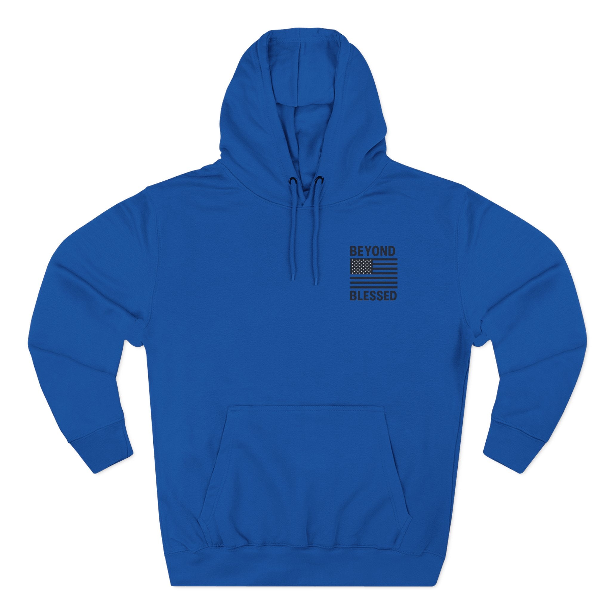 Yahweh Christian Hoodie - Heavyweight Fleece Prayer Apparel | Beyond Blessed Royal Blue