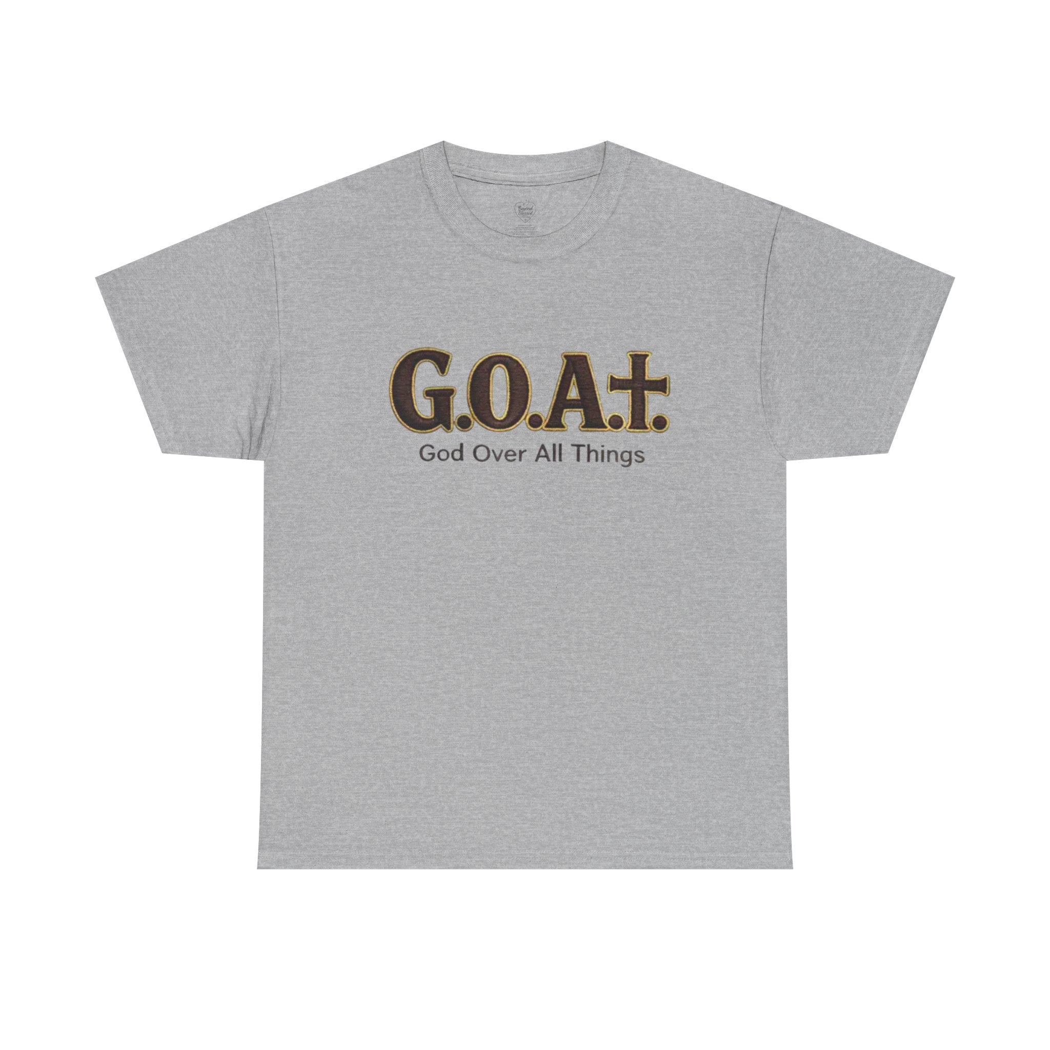 GOAT God Above All Things Christian Tee – New Design Sport Grey