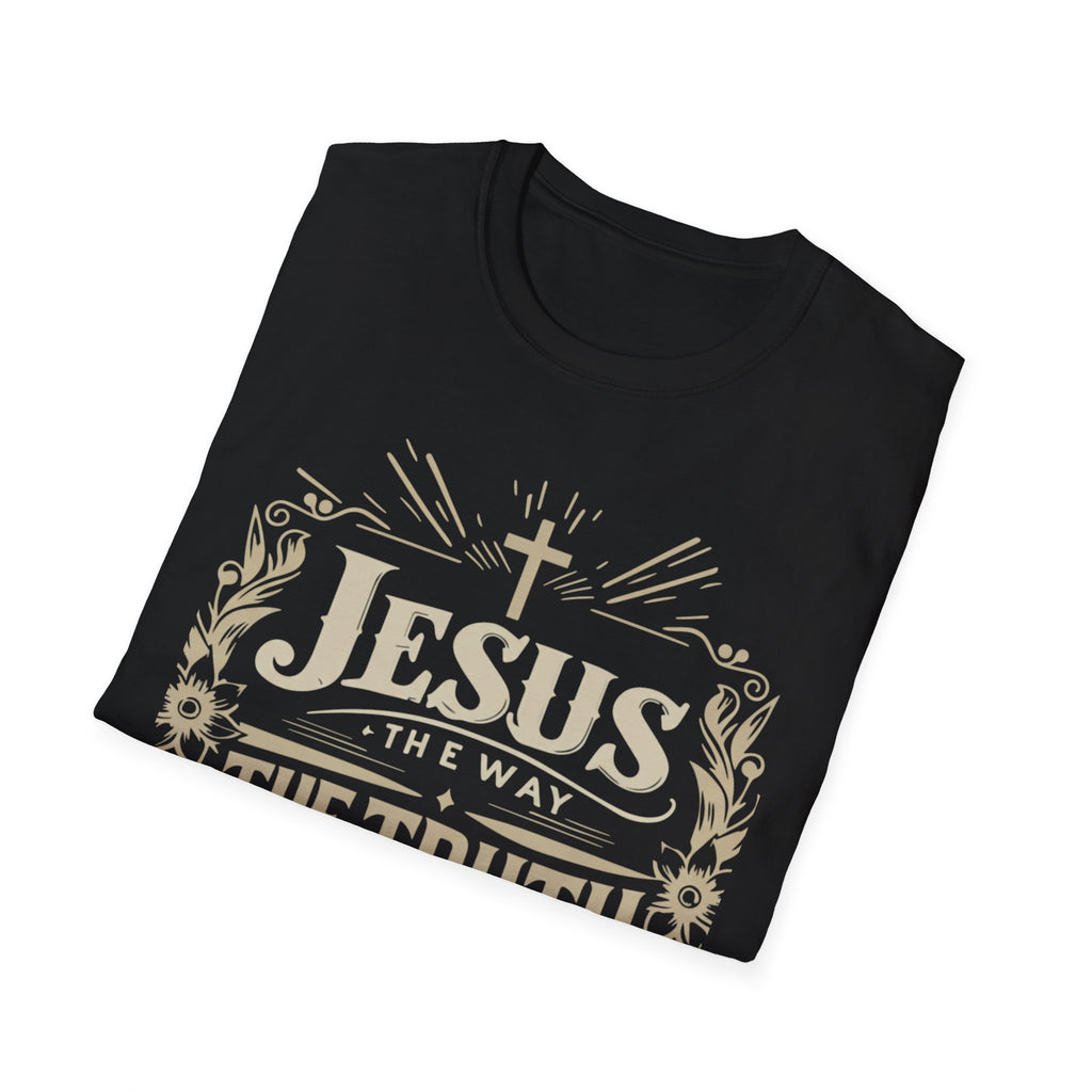 Christian T-Shirt — "Jesus the Way the Truth the Life" Faith Tee