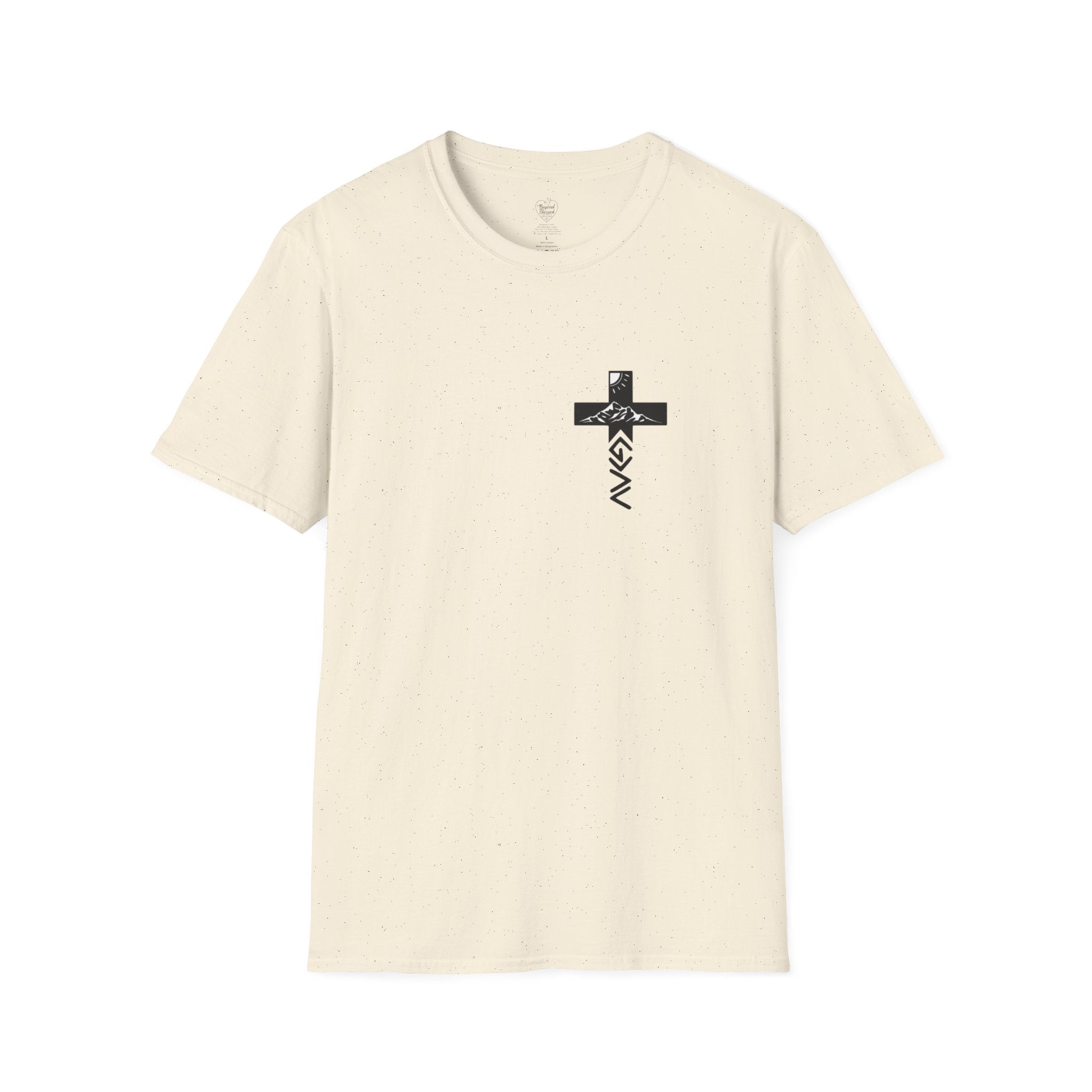 God Is Greater Than the Highs and Lows Christian T‑Shirt | Faith Shirt Natural