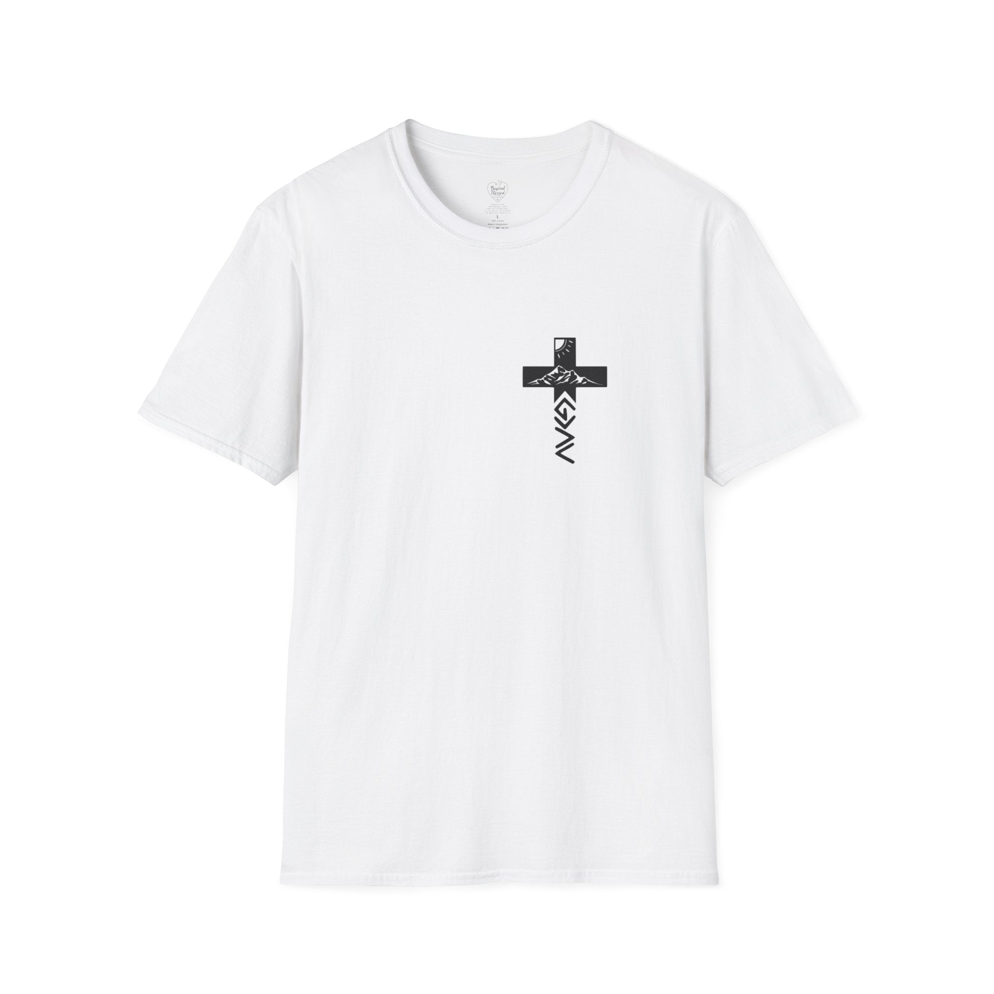 God Is Greater Than the Highs and Lows Christian T‑Shirt | Faith Shirt White