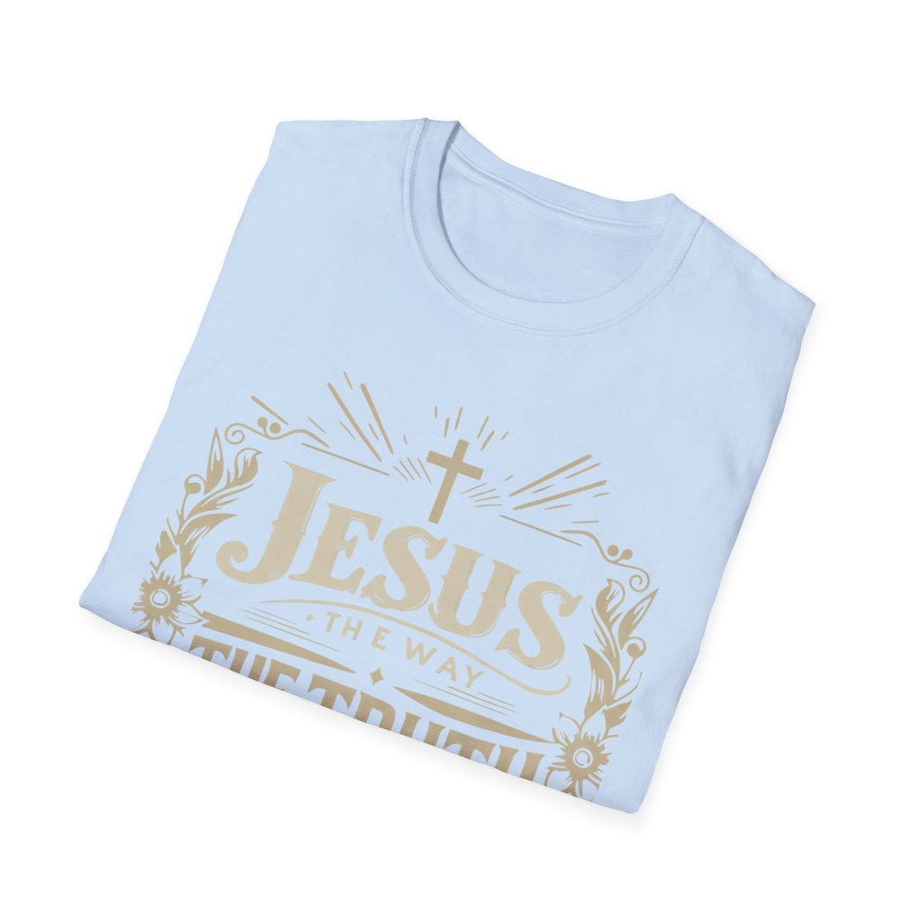 Christian T-Shirt — "Jesus the Way the Truth the Life" Faith Tee