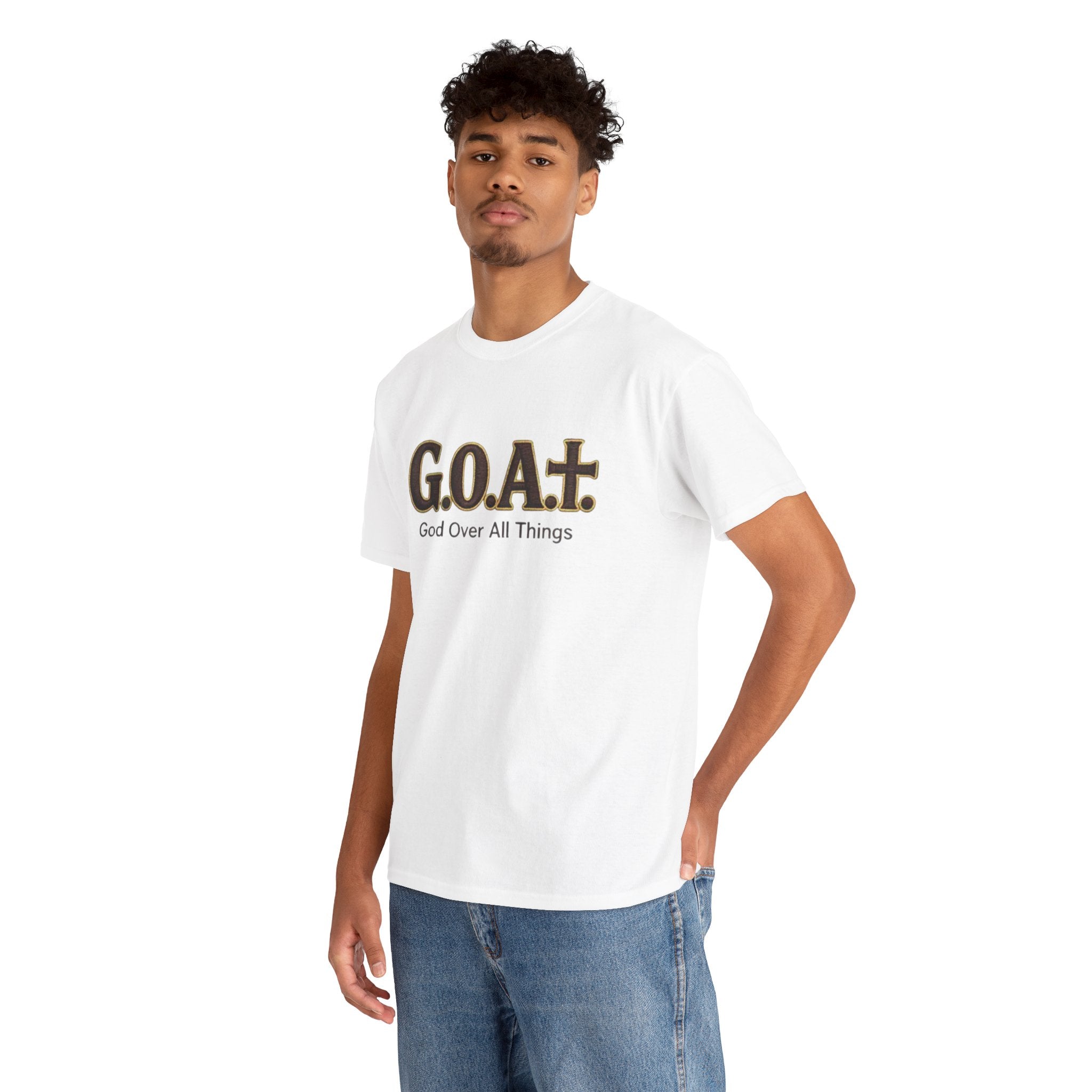 GOAT God Above All Things Christian Tee – New Design