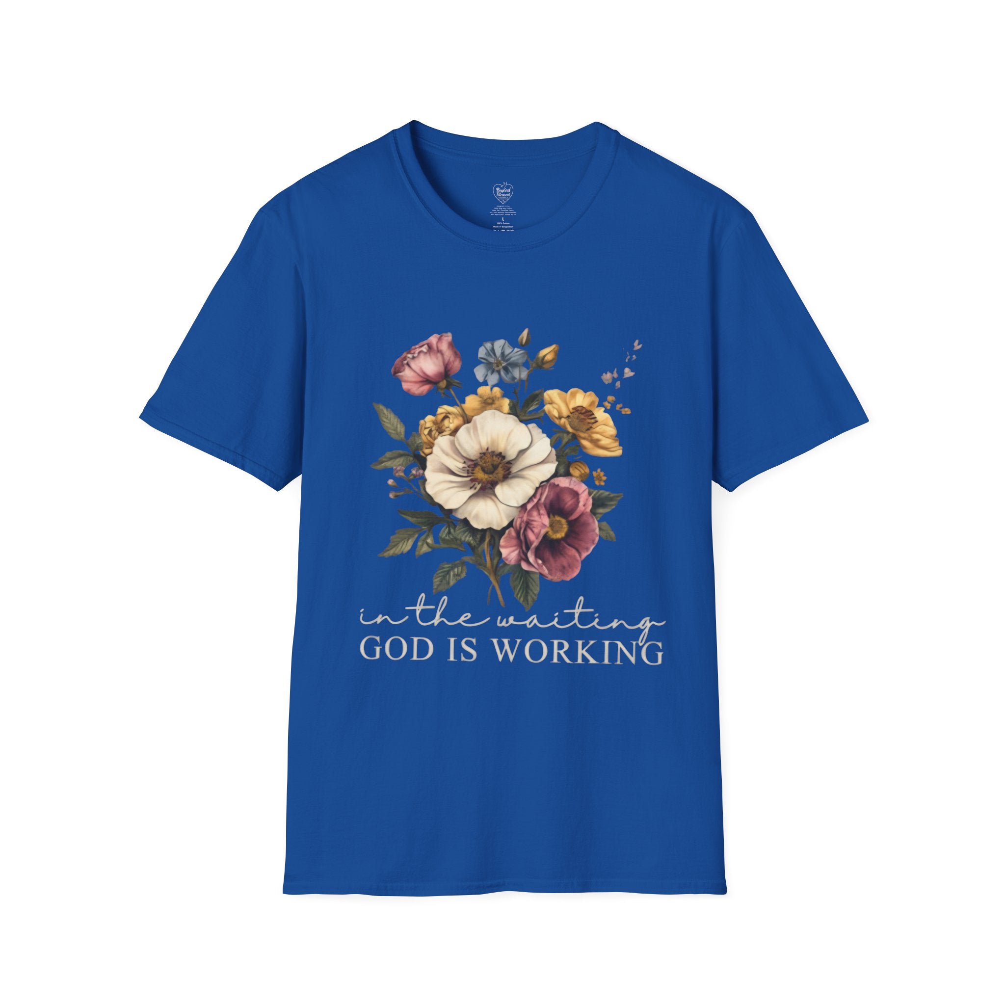 Christian T-Shirt — In the Waiting: God Is Working Royal