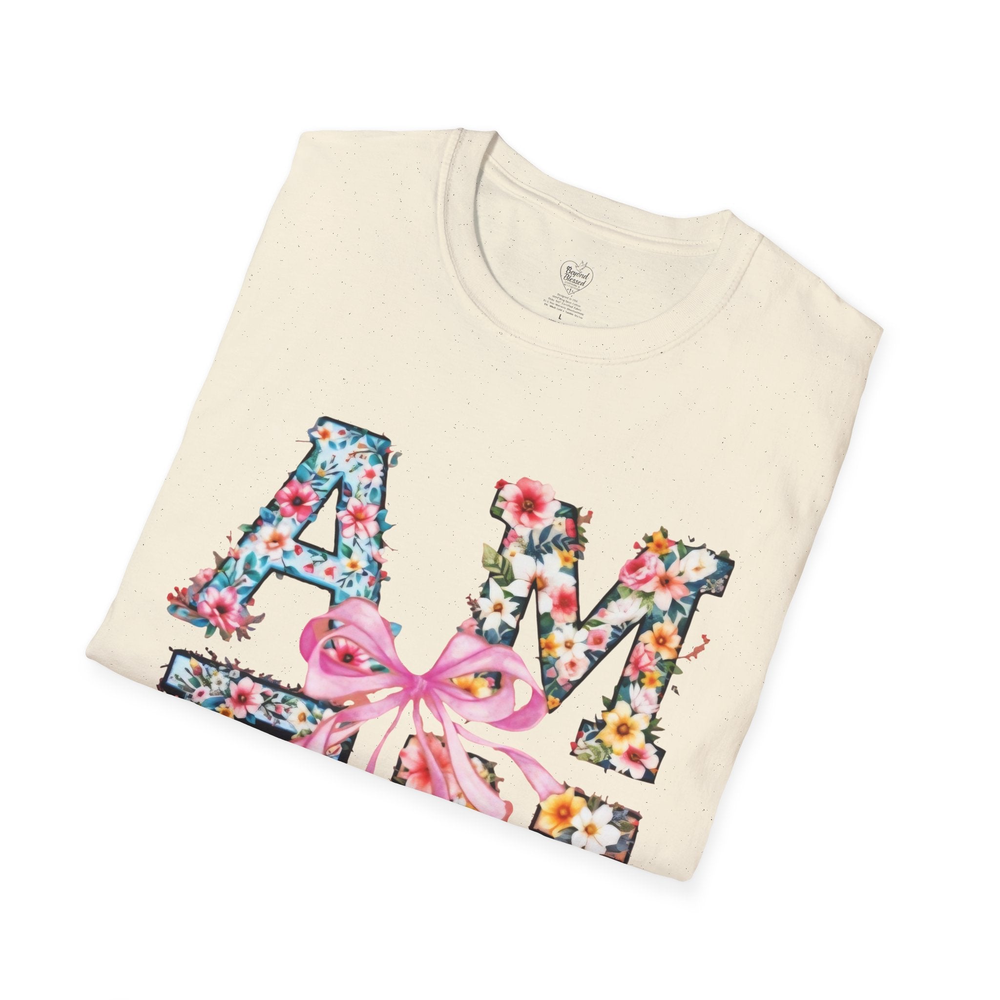 Amen Patchwork Flower Jesus T-Shirt